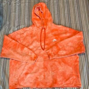 Nike Orange Tie-Dye Hoodie